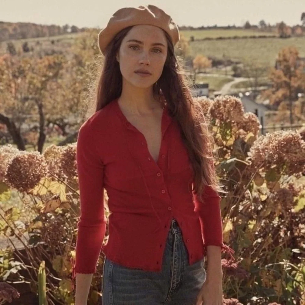 Doen Demi Cardigan in Cherry Red! - Picture 1 of 6